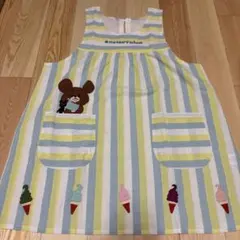 the bear's school ストライプエプロン