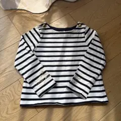 PETIT BATEAU ボーダー 長袖カットソー 110cm 5ans