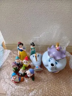 ディズニー レトロ ソフビ 貯金箱 白雪姫 7人の小人 ミッキー ミニー 10点 ディズニー レトロ ソフビ 貯金箱 白雪姫 7人の小人 ミッキー ミニー