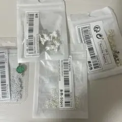 ネイルパーツセット 50個 白色・多色・黒色・透明