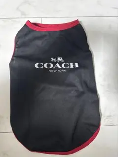 COACH メッシュ犬服 黒/赤　サイズLのサムネイル