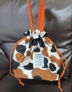 ハンドメイド　巾着ミニトートバッグ