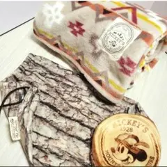 ミッキー フリースブランケット 100×140cm ひざ掛け オリジナル袋付き