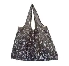 ⭐️新品未使用　エコバッグ　SNOOPY スヌーピー マイバッグ 大容量　ブラック