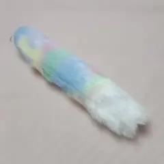 しっぽキーホルダー　パステル　レインボーカラー