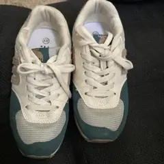 M ブランド スニーカー ホワイト/グリーン 30