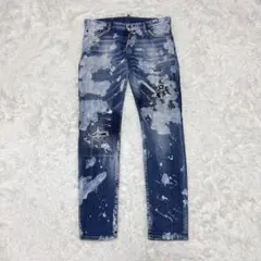 日本製 FAGASSENT ペイント スプラッター デニムパンツ ストレッチ 