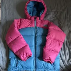 THE NORTH FACE ダウンコート ピンク/ブルー