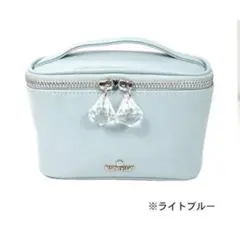 マリークワント　クリスタルビジュー　デイジー バニティ　ライトブルー　ポーチ