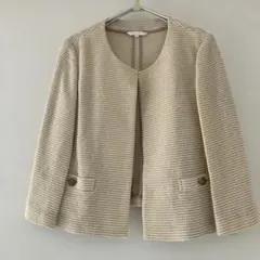 ANAYI ノーカラージャケット 38