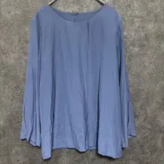 BEAUTY&YOUTH ブラウス きれいめ 清楚 合わせやすさ ブルー L