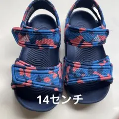 adidas 迷彩柄 ベビーサンダル　14センチ