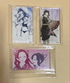 鬼滅の刃　胡蝶しのぶ　原画展　箔押しアクリルキーホルダー3点セット