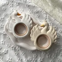 スワン型 白鳥 歯固め ラトル