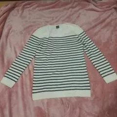 ☆美品☆RACY RADIANT カシミヤ混ストライプ　ボーダーニット