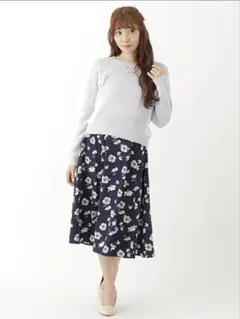 新品　earth music&ecology 花柄　スカート　フリーサイズ