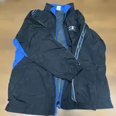 Champion ジャケット 黒/青