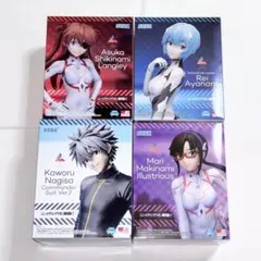 エヴァンゲリオン　Luminasta フィギュア　アスカ　レイ　マリ　カヲル