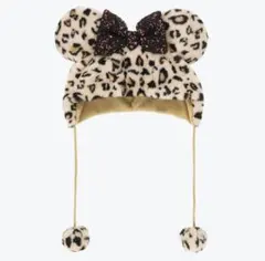 即日発送　レオパード　ヒョウ柄　ファンキャップ　ミニー