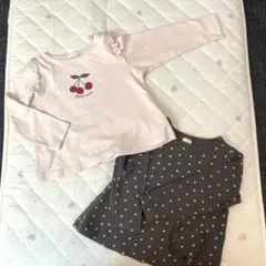 110サイズ⭐︎petit main 長袖カットソー 2枚セット