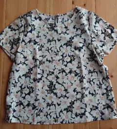 ロペピクニック フラワープリント 半袖ブラウス