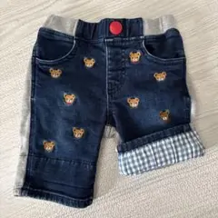 ミキハウス　半ズボン　デニム　80