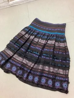 (K08495)ヒロコビス　HIROKO BIS　エスニック　スカート　11