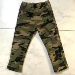 95 秋冬 裏起毛パンツ(迷彩柄) 男の子/女の子　裏ボア