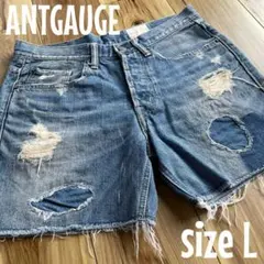 レディース ANTGAUGE デニムダメージデザインショートパンツ カットオフのサムネイル
