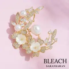 エレガント♡ブローチ クリスタル パール 卒業式 入学式 上品 リース型 サクラ