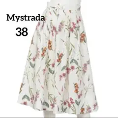 【美品】Mystrada マイストラーダ 花柄フレアスカート 38のサムネイル