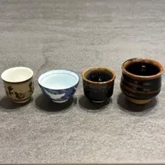 【未使用】おちょこ 4個セット まとめ売り 銘あり 有田焼 他