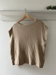 【値下げ】Te chichi ノースリーブ ベージュ 綿100%