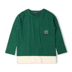 ★moujonjon 長袖Tシャツ 100cm バックプリントレイヤード風