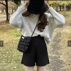 ニットショートパンツ