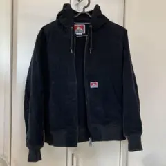 BEN DAVIS 中綿パーカー ジップアップ フーディー ブラック　m