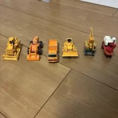 早い者勝ち　ジャンク品　トミカ ミニカー 工事車両6台セット(一部日本製)
