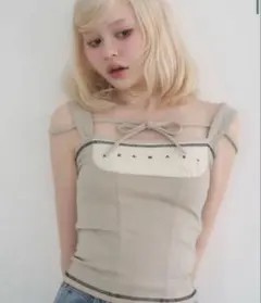 Andmary luca stitch tops 新品未使用 andmary Luca stitch tops black - メルカリ
