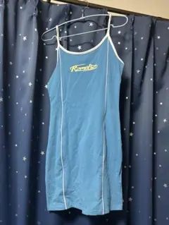 ノースリーブワンピース 水色　y2K