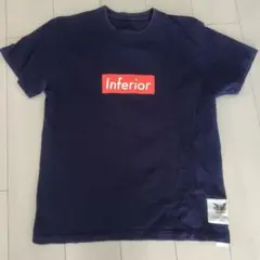 Mark McNairy Inferior ボックスロゴ Tシャツ 紺 Mのサムネイル