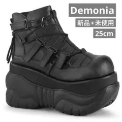 Demonia デモニア 厚底 ブーツ 黒 BOXER-230 - メルカリ