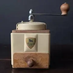 フランス アンティーク プジョー コーヒーミル アイボリー