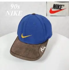 90s Old NIKE ナイキ レザー キャップ 白タグ