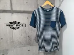 WESTRIDE ウエストライド ポケット付き 半袖 ボーダーTシャツ 38のサムネイル