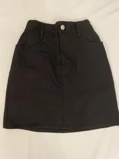 黒デニムミニスカート