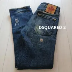 DSQUARED2 ダークブルーデニムパンツ 42