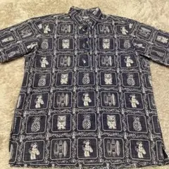 reyn spooner ラハイナセーラー　ハーフボタン　メンズ　サイズL 総柄のサムネイル