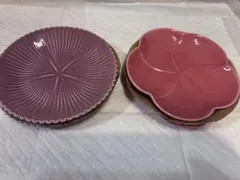 金麦　花やか皿　4枚