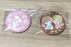 【刺繍缶バッジ】サンリオ　ビスケット　缶バッジ