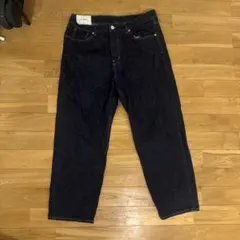 H&M LOOSE ダークブルーデニムパンツ